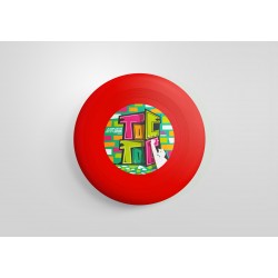 FRISBEE ROSSO + ADESIVO